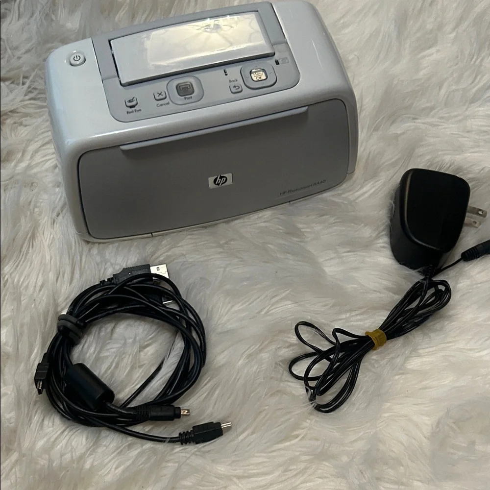 HP Gray Photo Printer with Accessories